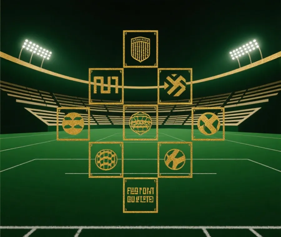 世界杯淘汰赛晋级图示意